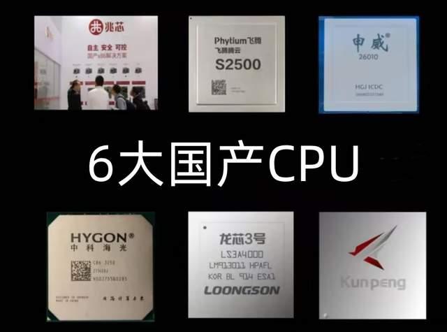 6大國產(chǎn)CPU，誰的自主可控程度更高？(圖1)